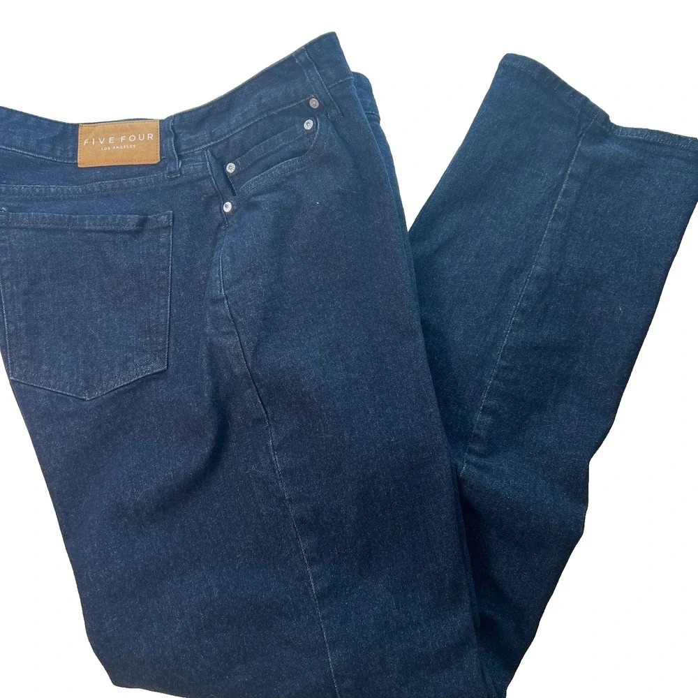 Five Four LA Mens Jeans 36x34 Leonel Relaxed Dark Wash Blue Straight‎ W36 L34